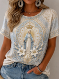 Women'S Faith Printed Casual T-Shirt