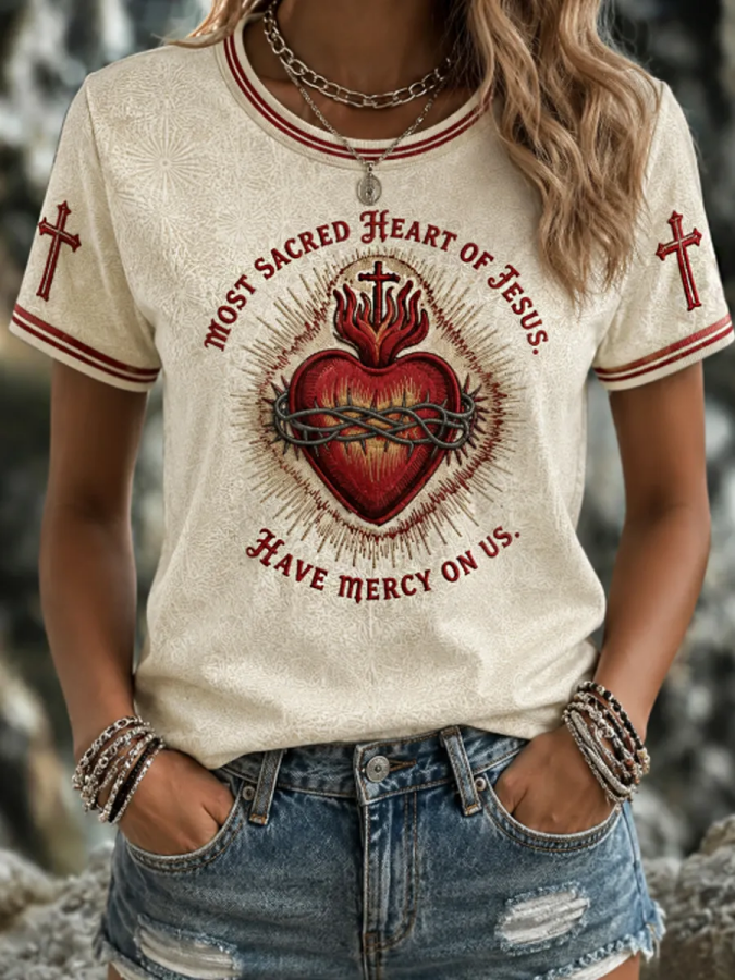 Women's Sacred Heart of Jesus T-shirt