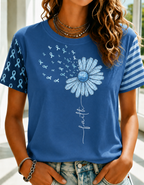 Women'S Belief In Breast Cancer Publicity Print Short Sleeve T-Shirt