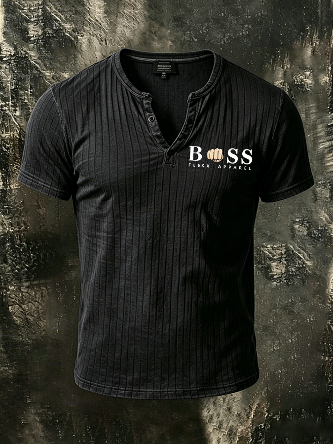 Men'S Casual Logo design  Small V-Neck Short Sleeved T-Shirt