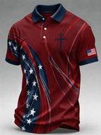 Men's 250th Anniversary Print Short-sleeve Polo Shirt