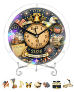 DIY Acrylic Puzzle Clock Kit - 250 Years Freedom