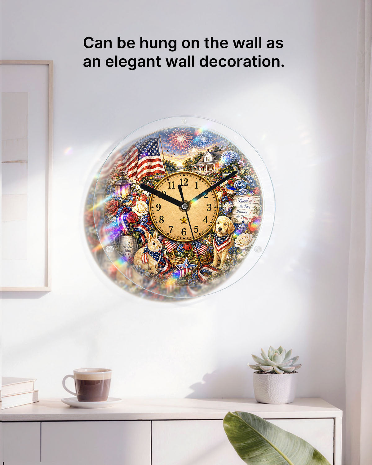 DIY Acrylic Puzzle Clock Kit - Patriotic Pets Cottage