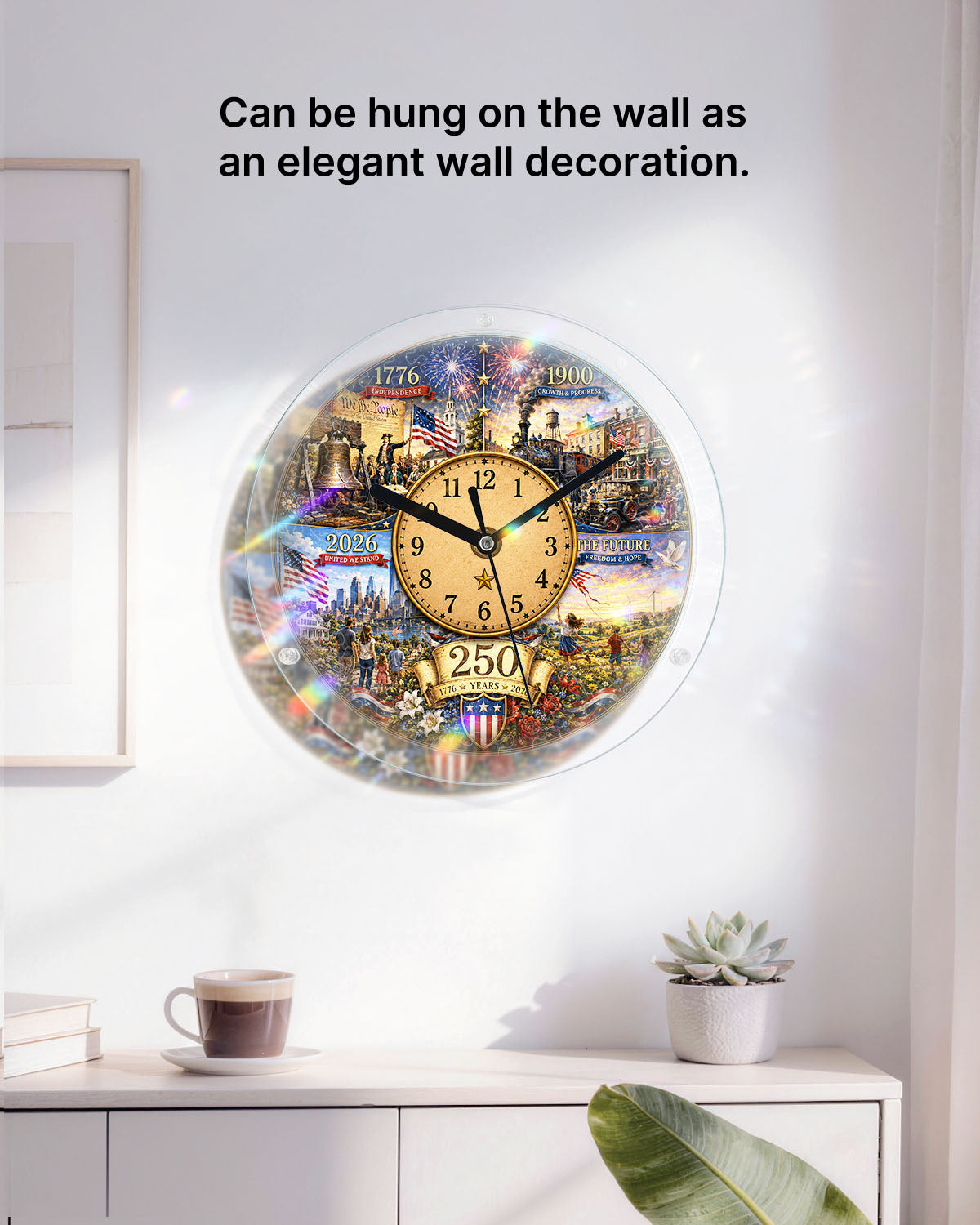 DIY Acrylic Puzzle Clock Kit - History Timeline Evolution