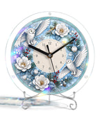 DIY Acrylic Puzzle Clock Kit - Winter Snowy Owls