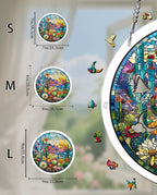 Acrylic Jigsaw Puzzle Suncatcher - Wilderness Bloom