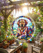 Acrylic Jigsaw Puzzle Suncatcher - Golden Retriever