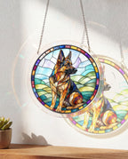 Acrylic Jigsaw Puzzle Suncatcher - German Shepherd