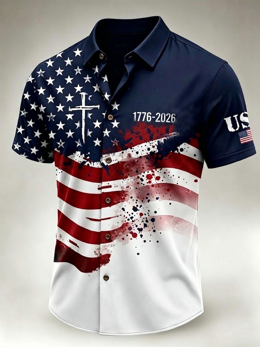American Independence Day Men's Casual Shirt