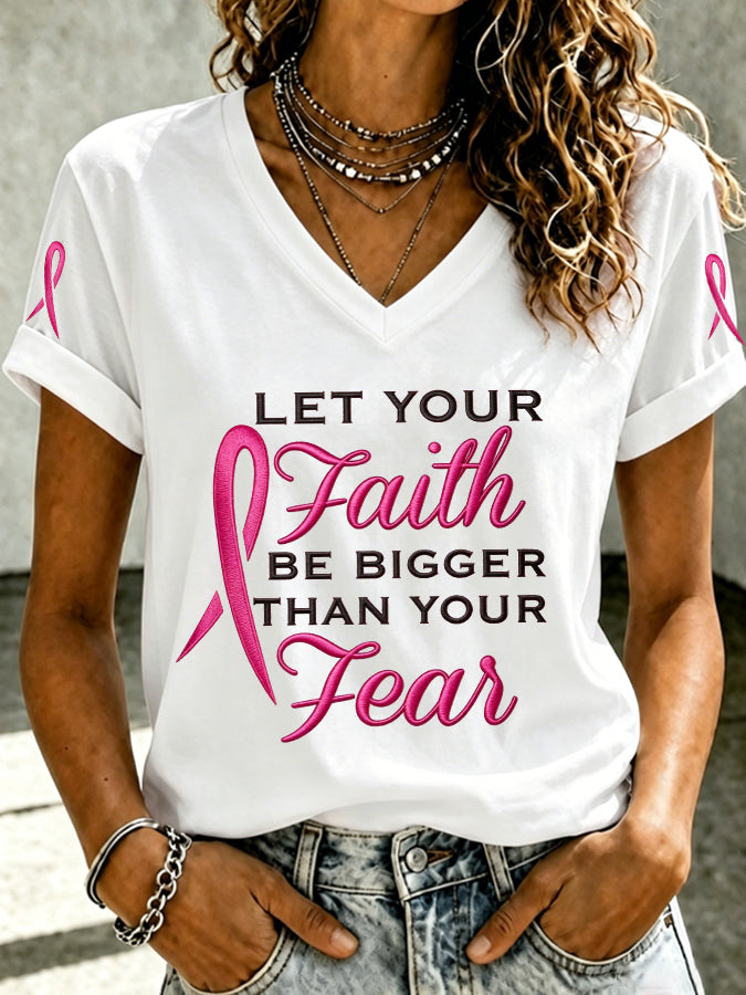 Women'S Hope Faith Ribbon T-Shirt