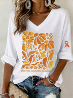 Women's MULTIPLE SCLEROSIS AWARENESS Printed T-shirt