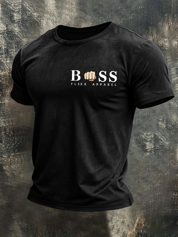 Men's Letter design Casual T-shirt