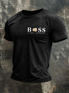 Men's Letter design Casual T-shirt