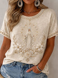 Women'S Faith Printed Casual T-Shirt
