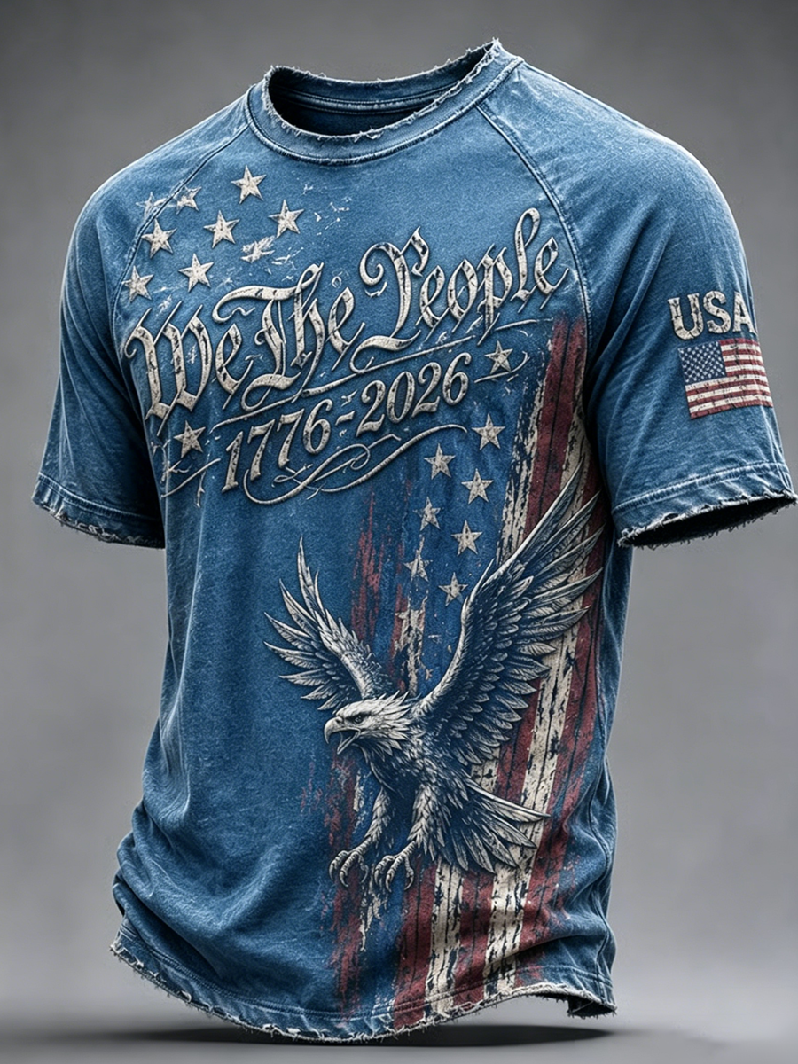 Men's American 250th Anniversary Print Top