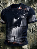Men'S Jesus Way Truth Life Printed Casual T-Shirt