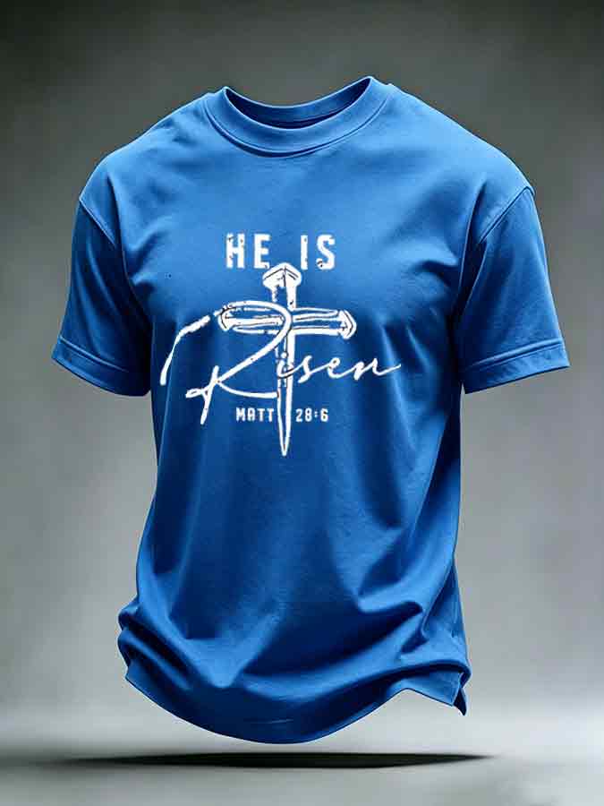 Men'S American Flag Cross Printed Short Sleeve T-Shirt