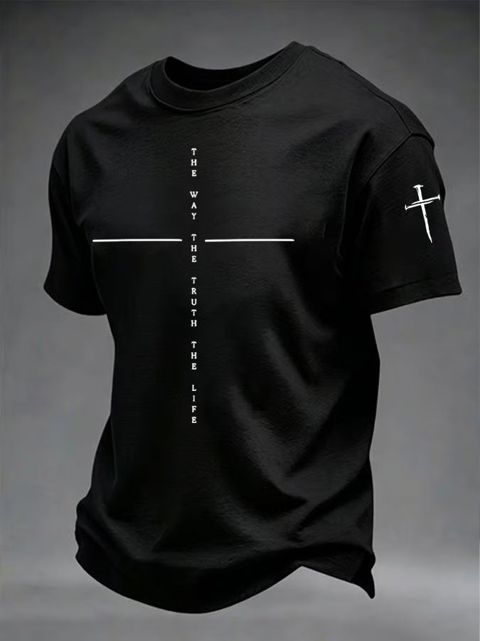 Men's Faith Printed Casual T-shirt