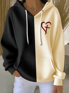 Ladies' Casual Faith Printed Hooded Knitted Long Sleeved Sportswear