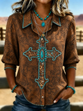 Western Style Cross Shirt