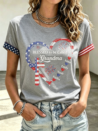 250Th Anniversary Commemorative Faith Glitter Printed Round Neck Top In The United States