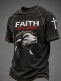 Men'S Retro American Jesus Printed T-Shirt