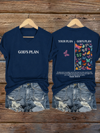 Women'S Faith Jesus Printed Casual T-Shirt