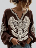 Women'S Faith Printed Casual Round Neck Top