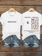 Women'S Faith Jesus Printed Casual T-Shirt