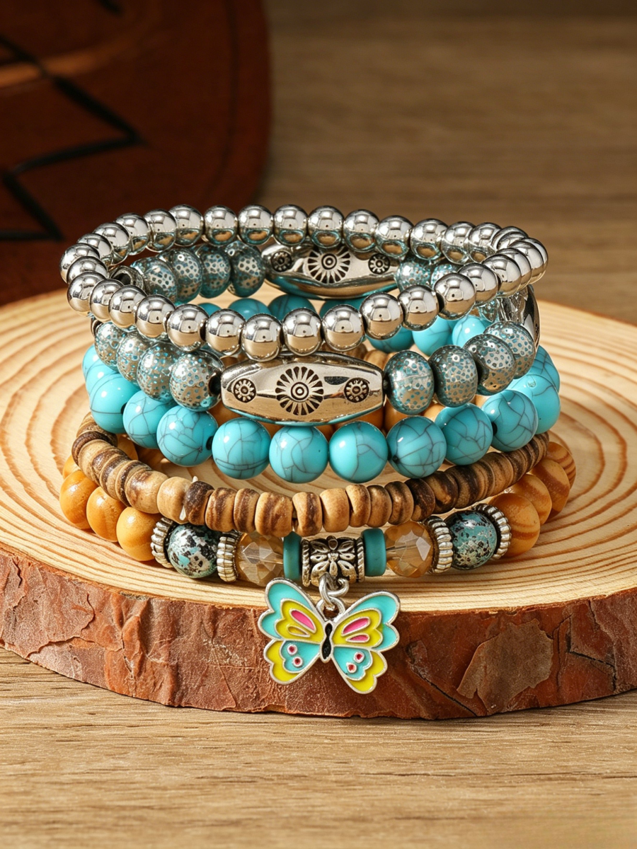 Vintage Western Bohemian Turquoise Bracelet
