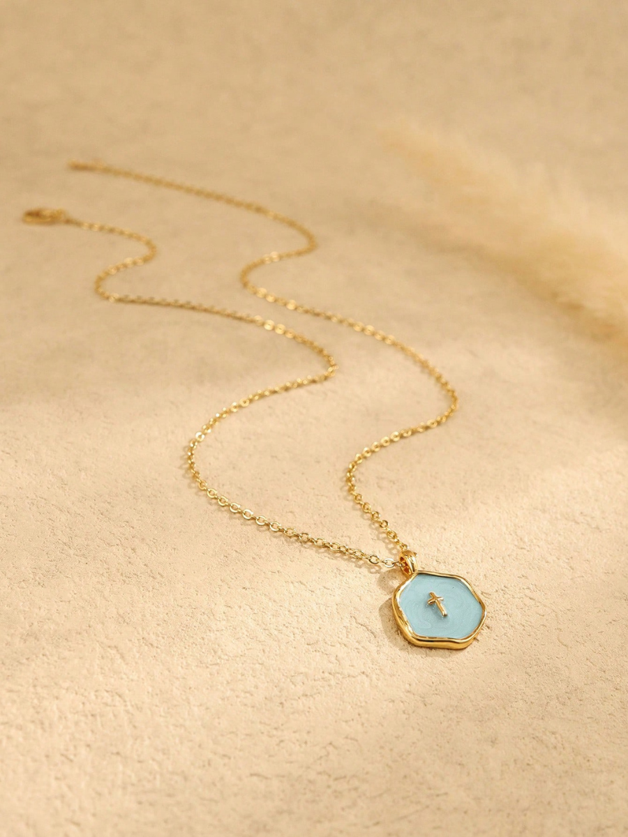 Women'S Faith Irregular Circular Versatile Casual Necklace