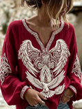 Women'S Faith Printed Casual Round Neck Top