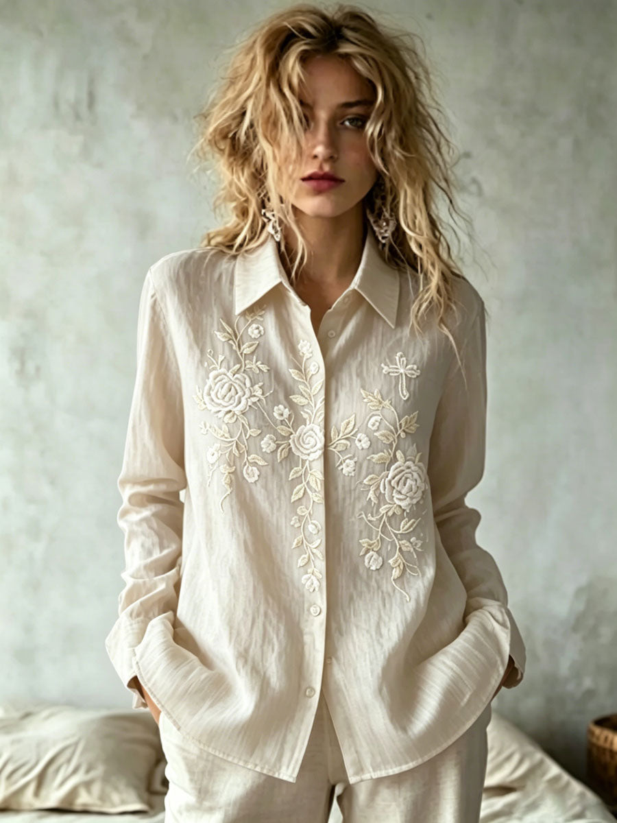 Women'S Casual Floral Faith Print Top