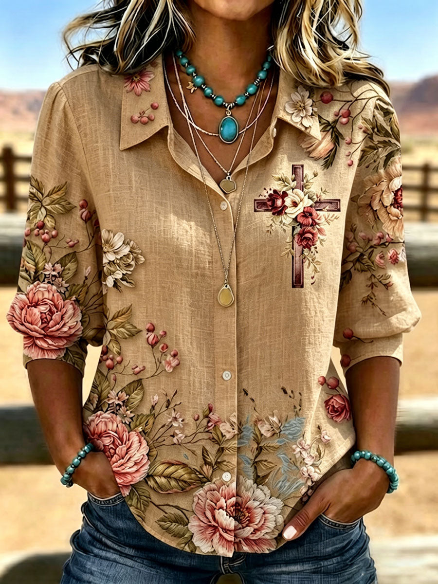 Women's Western Style Faith Shirt