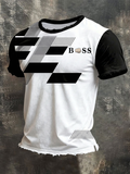 Men's casual printed T-shirt