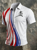 Men's Faith Cross Printed Casual Shirt