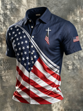 Men's Faith Cross Printed Casual Shirt