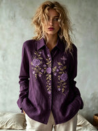 Women'S Casual Floral Faith Print Top