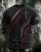 Men'S Faith FAITH FREEDOM HONOR And 250Th Anniversary Celebration Short Sleeve Round Neck T-Shirt