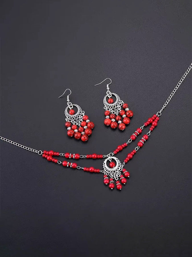 Women'S Retro Tassel Necklace From The Western Regions