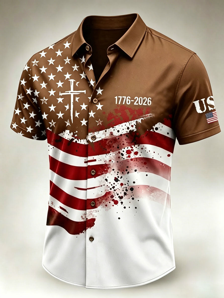American Independence Day Men's Casual Shirt