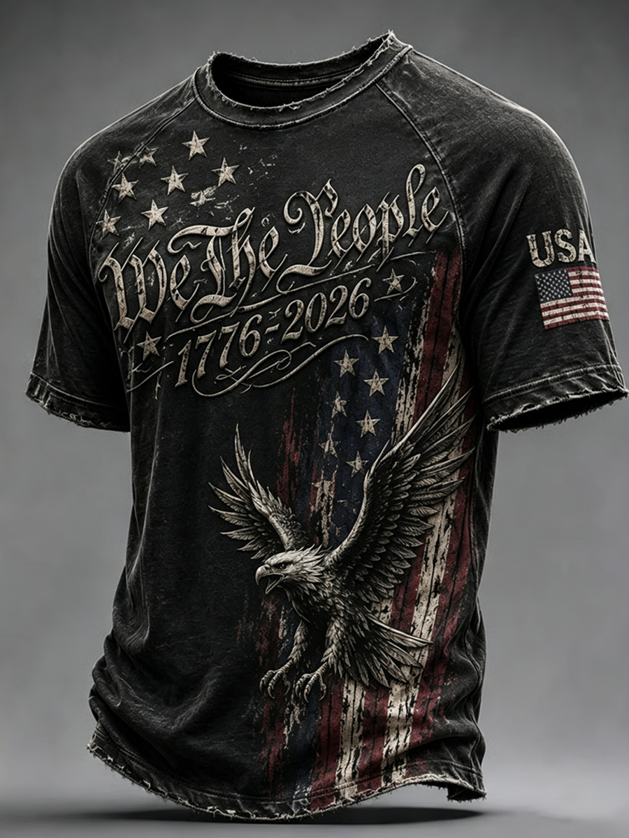 Men's American 250th Anniversary Print Top