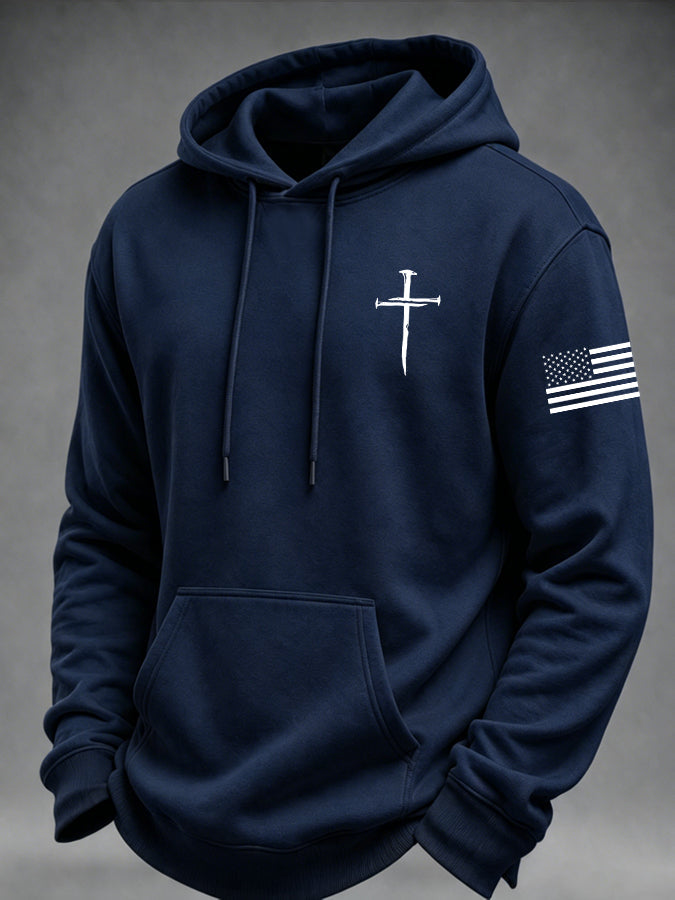 Men's Faith Printed Casual Hoodie