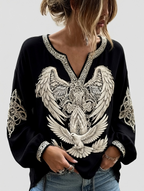Women'S Faith Printed Casual Round Neck Top