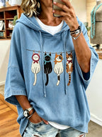 Women'S Casual Print Hoodie
