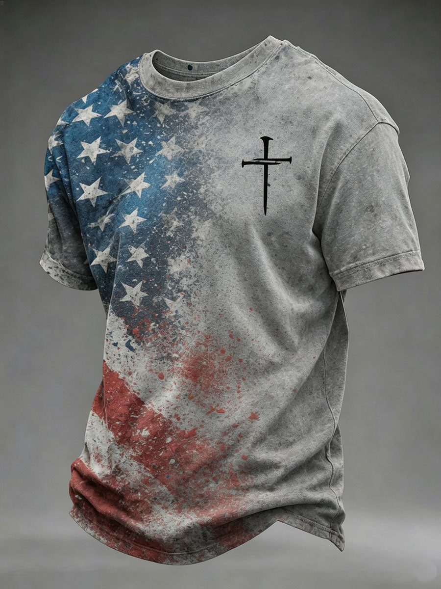 Men's American cross Waffle T-Shirt
