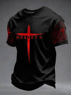 Men's Faith Printed Casual T-shirt