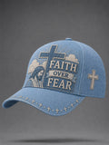 Unisex Faith Over Fear Print Hat