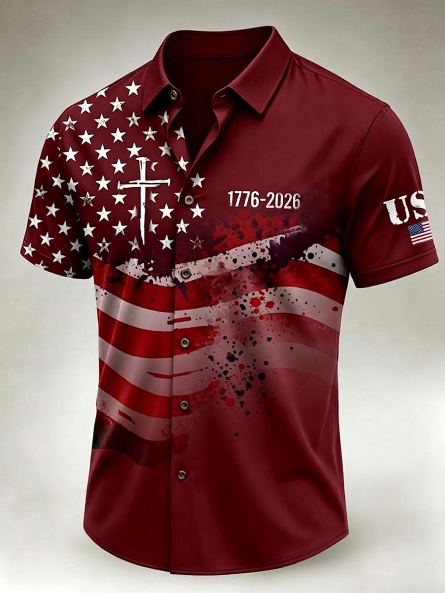 American Independence Day Men's Casual Shirt