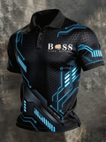 Men's business style polo shirt